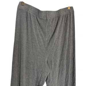 Skims Heather Gray Wide Leg Pull-On Stretch Jersey Loungewear Pajama Pants Large thumbnail 4