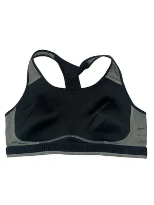 Women's Nike Victory Shape Grey/Black High Support Non Padded Sports Bra thumbnail 3