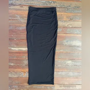 Naked Wardrobe The Hourglass Bare Double-Lined Black Pencil Maxi Skirt Sz S💚🎀 thumbnail 6