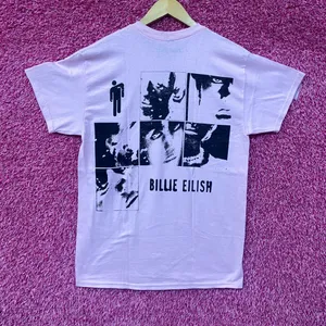 Billie Eilish Hit Me Hard and Soft Blohsh Figure Pink T-Shirt Large thumbnail 3