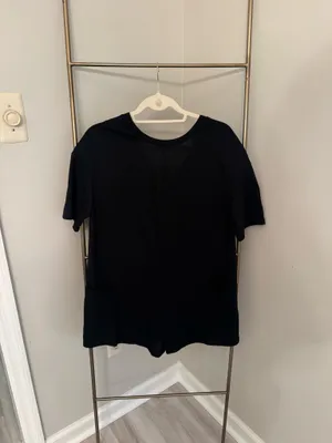 SheIn Black T-Shirt Romper thumbnail 2