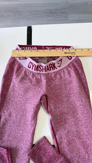 gymshark flex set in heathered maroon 🎀 size small thumbnail 15