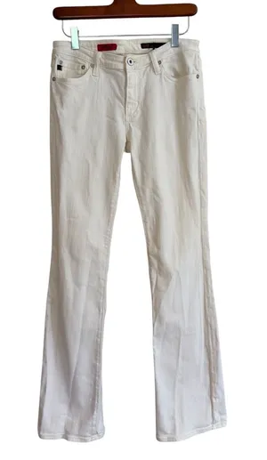 AG‎ Adriano Goldschmied The Angel Jeans Women 29R White Bootcut Stretch Denim thumbnail 1