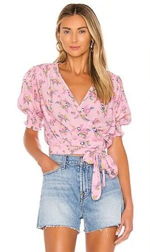 La Colle Top in Pink Juliette Floral FAITHFULL THE BRAND revolve thumbnail 1