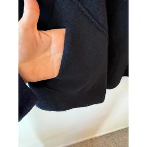 Gap Poncho Sweater Womens M/L Navy Blue Knit Lambswool Cowl Neck Winter Pockets thumbnail 4