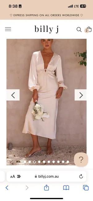 Champagne Bridesmaid Dress thumbnail 3