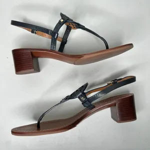 Tory Burch Miller Block Heel Sandals Size 9 thumbnail 3