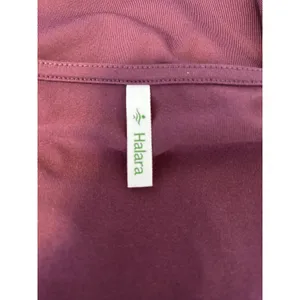 Halara Pleated Square Neck Top M Plum thumbnail 4