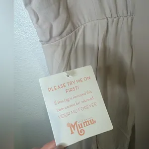 Show Me Your Mumu Jenn Maxi Dress in Cream Show Me‎ the Ring Crisp Size L thumbnail 6
