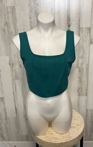 Green crop top Green Size L thumbnail 1