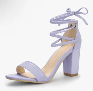 Lace Up Heels Purple Size 9 thumbnail 1