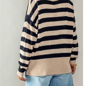 NWT Heyday‎ Black and Beige Striped Cardigan thumbnail 2
