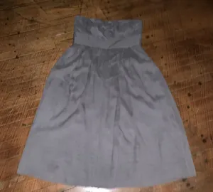 J Crew silk gray strapless semi formal layered mini dress thumbnail 1