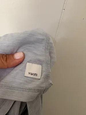 Vuori Lux Performance Racerback Tank Top Gray Estimated Size Small thumbnail 6