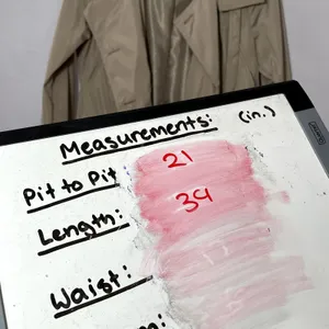 French Connection tan trench coat women's size S full length pockets small marks thumbnail 9