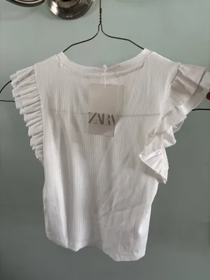 ZARA Ruffle Sleeve Top thumbnail 2
