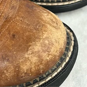 Justin Boots Gypsy leather Boots 7B cowboy cowgirl patchwork thumbnail 16