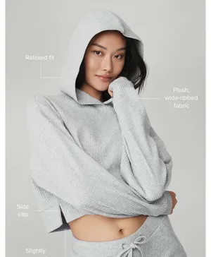 ALO Yoga Heather Light Gray Muse Sweatshirt thumbnail 2