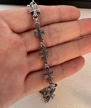 Cross Bracelet for Men Women,Streetwear Punk Hip Hop Unisex Style thumbnail 4