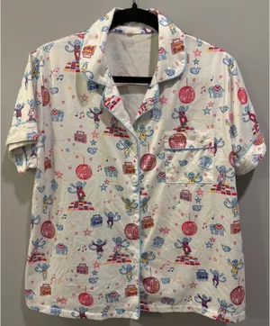 Amazon Preppy Monkey Disco Ro!!er R@bbit D-U-P-E Doop Polo Pajama Top thumbnail 2