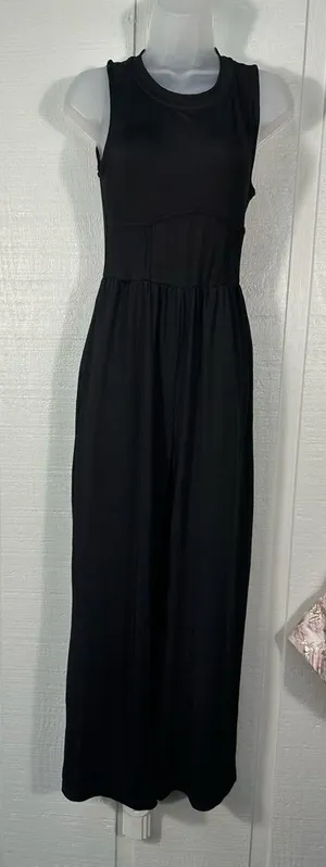 Cider Black Sleeveless Pantsuit No Size See Measurements NWOT thumbnail 1
