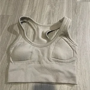 Women's Cream Sports Bra thumbnail 1
