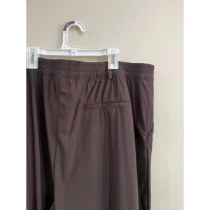 Old Navy High Rise Wide Leg Pants Brown Sleek Tech‎ Workwear Sz XL thumbnail 7