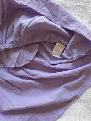 NWT Stitchdrop Lilac Cotton Ruffle Mini Dress M thumbnail 8