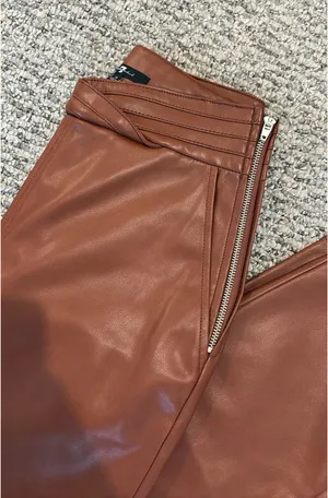 7 For All Mankind Leather Pants thumbnail 2