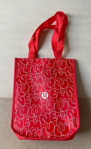 Lululemon Shopping Tote Bag Red - Small thumbnail 1
