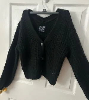 Black Abercrombie Cardigan Sweater thumbnail 1
