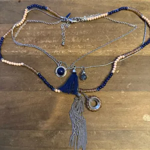 NY Collection mixed multi chain layered pendant necklace thumbnail 2
