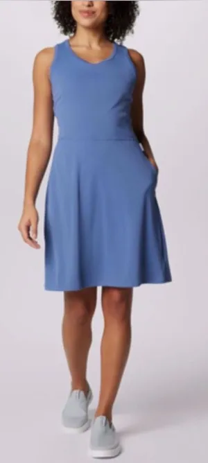 NWT Womens Columbia PFG Bluebell Tidal Athletic Activewear Cross Back Dress Med thumbnail 1