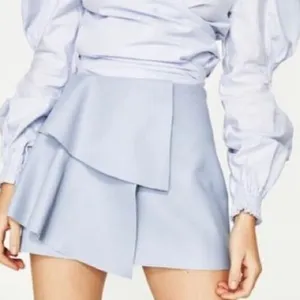 Zara Light Blue Mini Skirt thumbnail 1