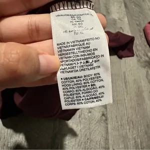 Maroon Burgundy Red Hoodie Pockets Women’s Pull Over drawstring basic amazon XL thumbnail 5