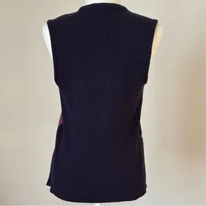 Paniz Wool Camouflage Asymmetrical Zip Vest Size Large thumbnail 5