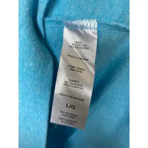 Champion Logo Hoodie Blue Lightweight Causal Athleisure L Hiking Granola Workout thumbnail 6
