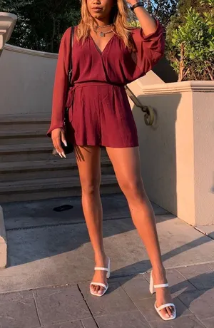 Boutique mesh romper thumbnail 1