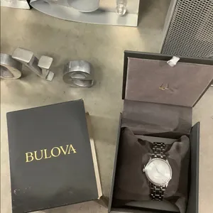 NWT BULOVA STAINLESS STEEL QUARTZ WATCH‎ thumbnail 10