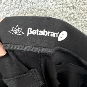 Betabrand Black Dress Pant Yoga Pants Small S Straight Leg Work Office Stretch‎ thumbnail 2