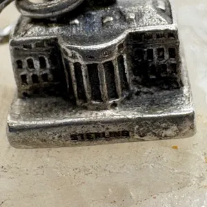 Vintage Sterling Silver White House Charm Washington DC Souvenir Pendant 925 thumbnail 6