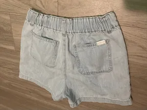 Denizen from Levi's Pale Blue High-Rise Denim Shorts thumbnail 2