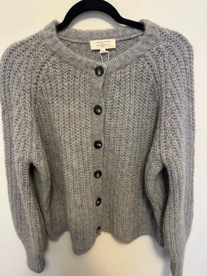 Sezane Emeli Cardigan Grey thumbnail 1