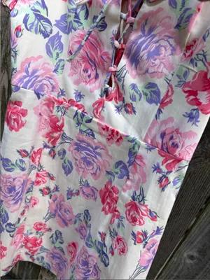 NWT Zara Milk Maid Floral Puff Sleeve Dress Size Small thumbnail 7