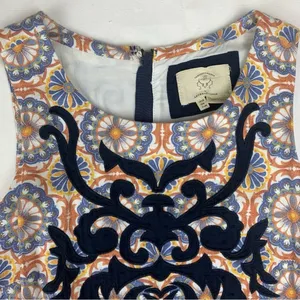 Anthropologie Vanessa Virginia women's 8 medium Dress sleeveless sheath floral e thumbnail 4