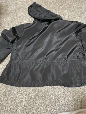 New Look Black Cinched Hooded Windbreaker Jacket thumbnail 9