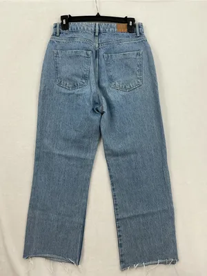 Zara High-Rise Straight Jeans - Light Blue Wash 035 thumbnail 8