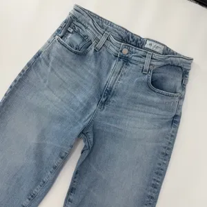 AG Adriano Goldschmied Saige High-Rise Wide-Leg Crop Denim Jeans Size 29 thumbnail 3