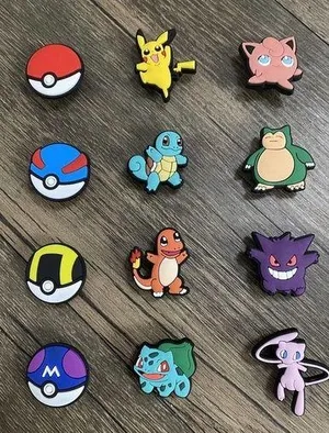 Pokemon Characters Video Games Charm For Crocs Shoe Charms - 12 Pieces thumbnail 2
