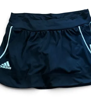 adidas Women’s Black Athletic Utility Skort with white details thumbnail 1